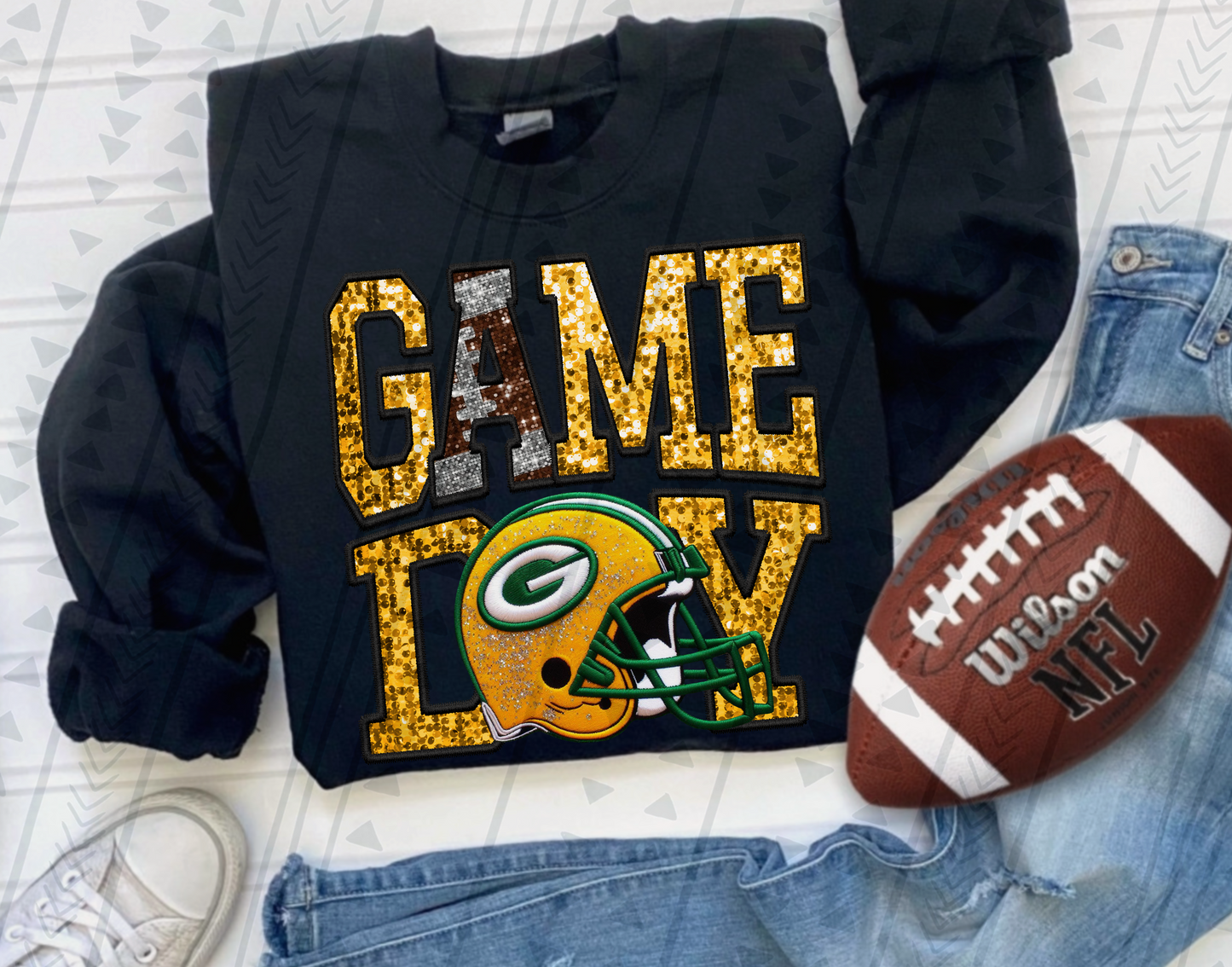 Game Day NFL Faux Embroidery DTF Transfer