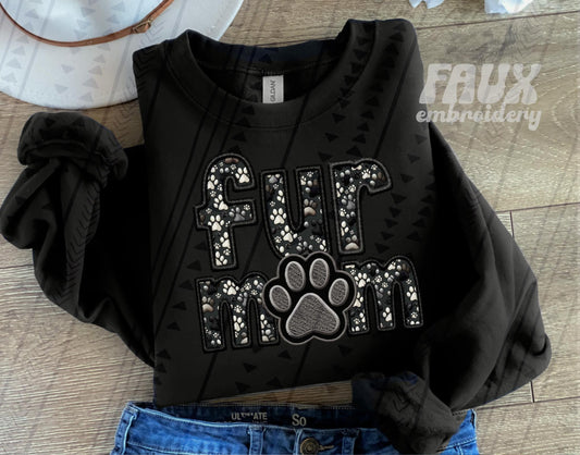 Fur Mom - Black DTF Transfer