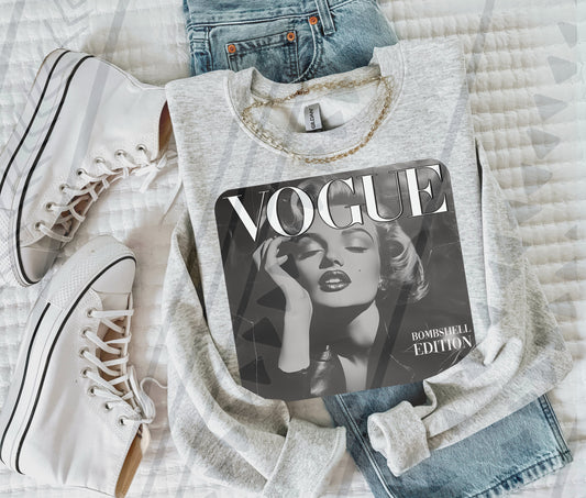 Bombshell Monroe Vogue DTF Transfer