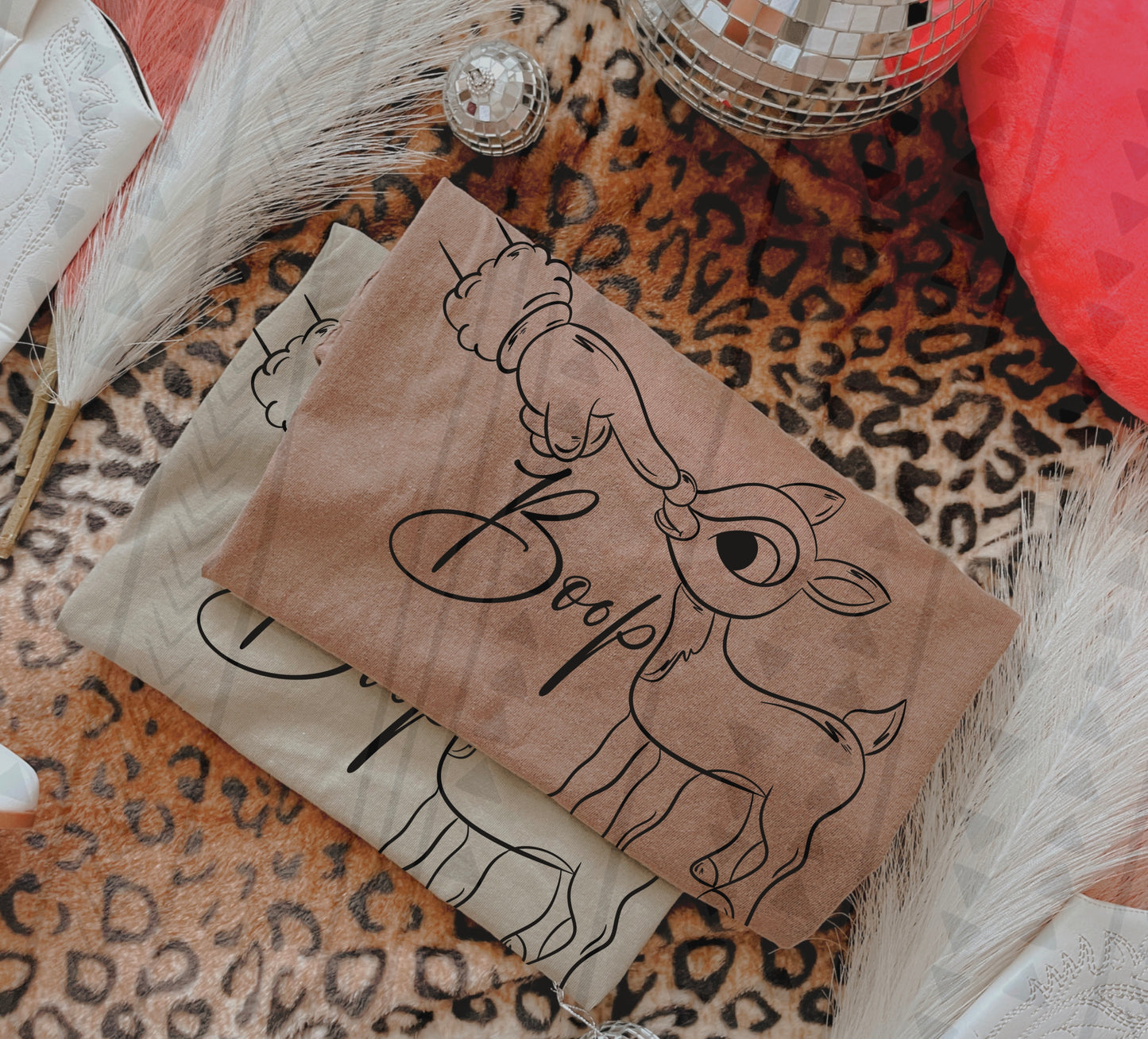 Boop Rudolph DTF Transfer