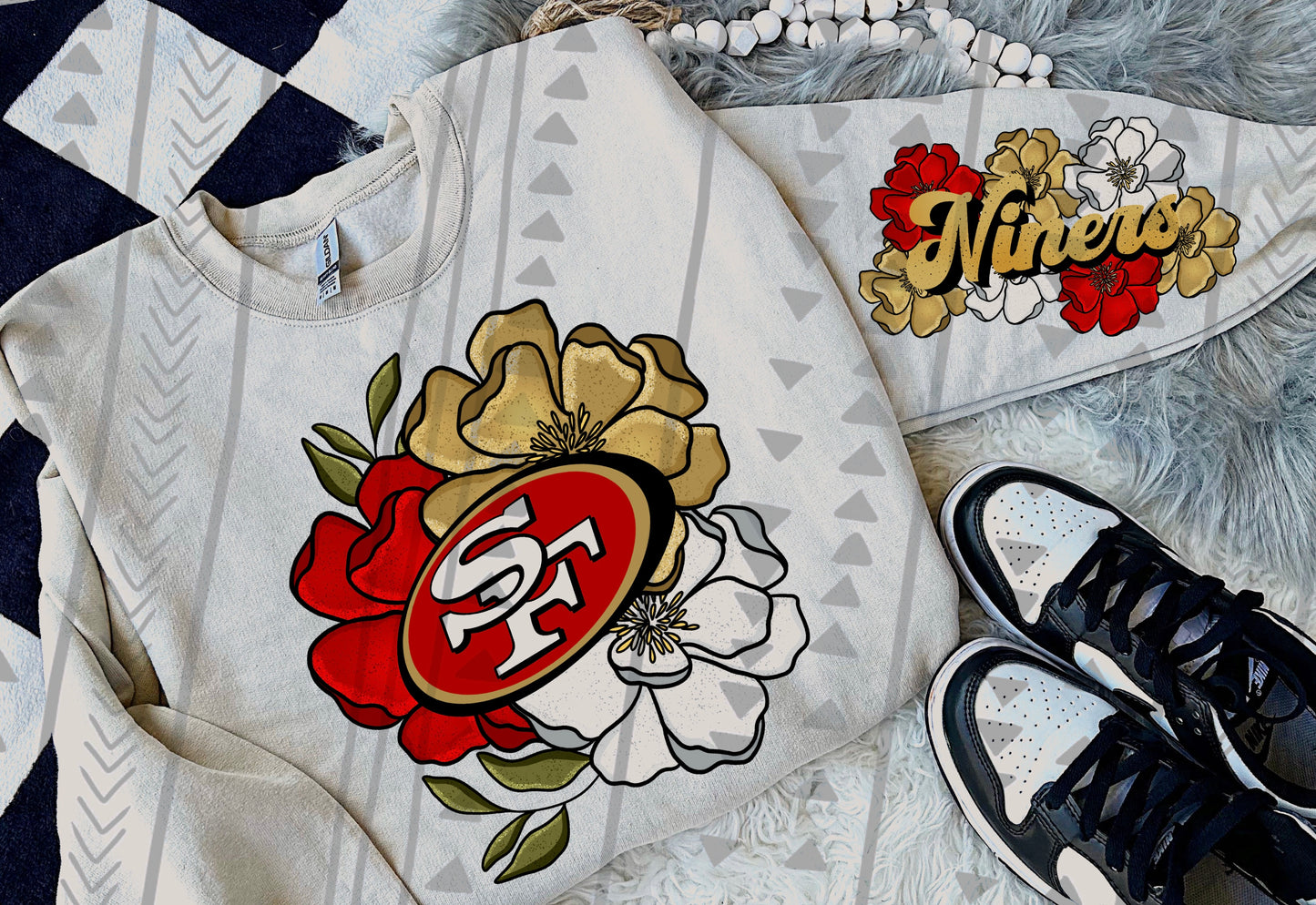 Floral NFL DTF Transfer
