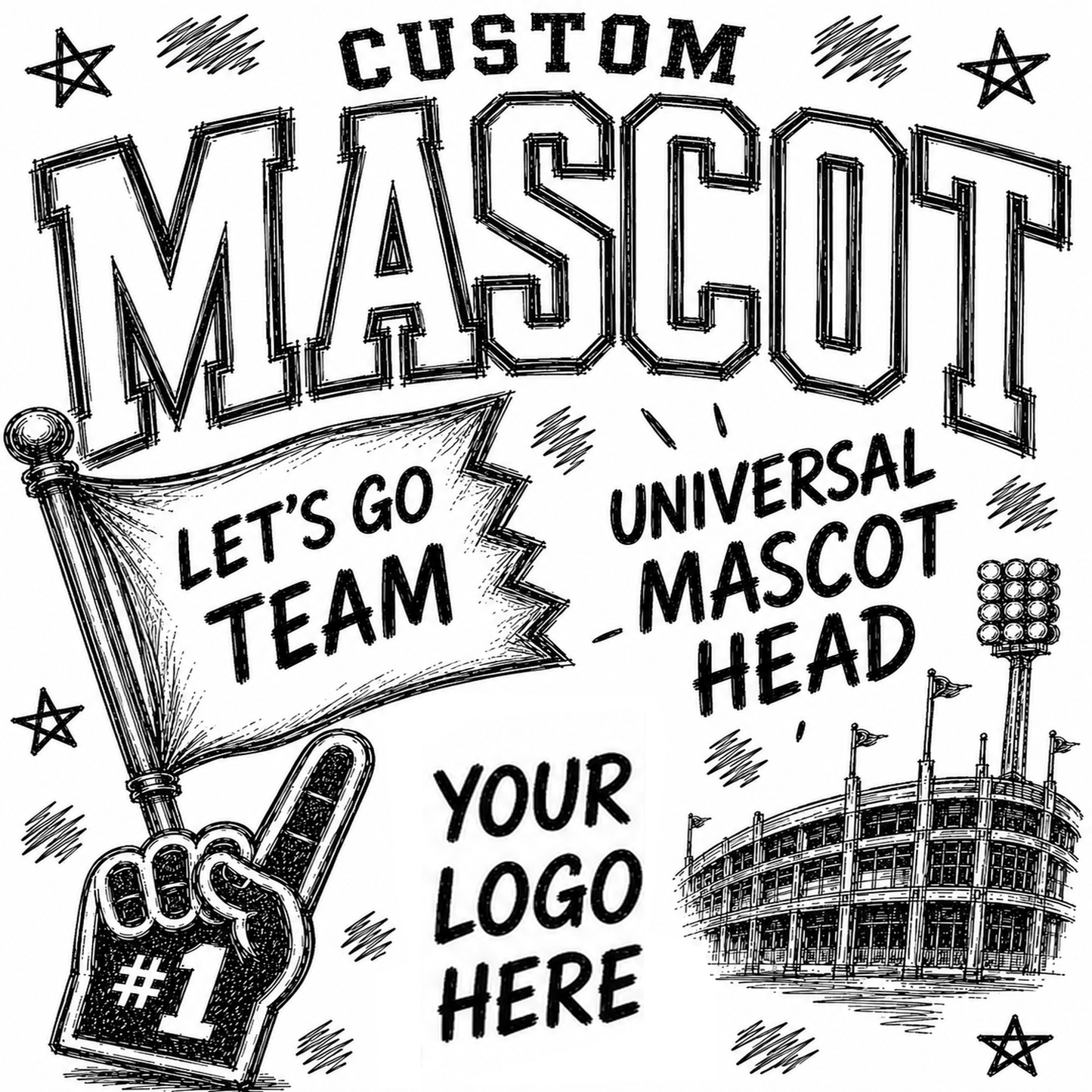 Custom Mascot Collage