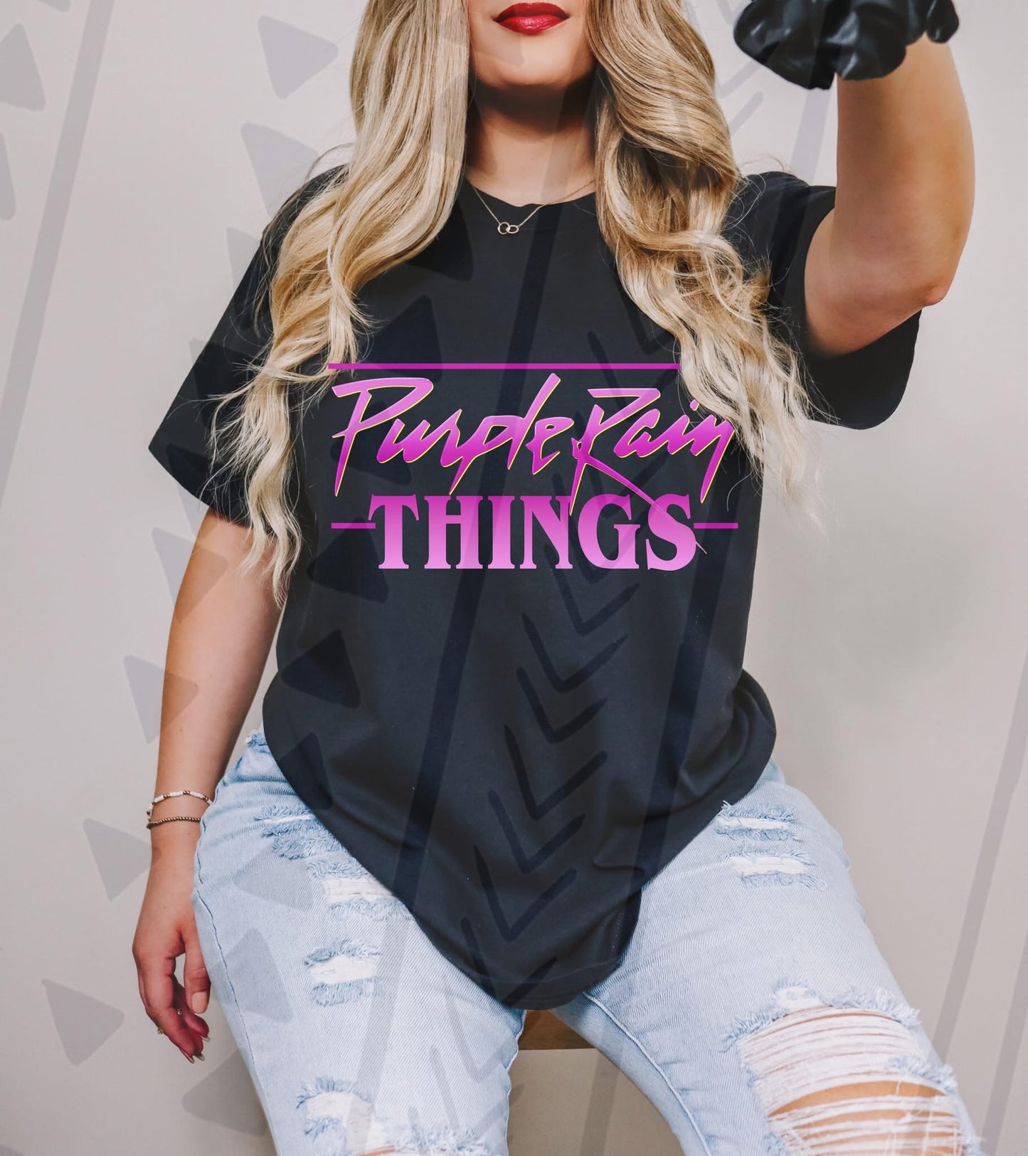 Purple Rain Things DTF Transfer