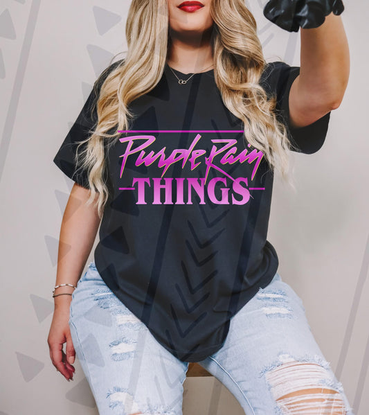 Purple Rain Things DTF Transfer