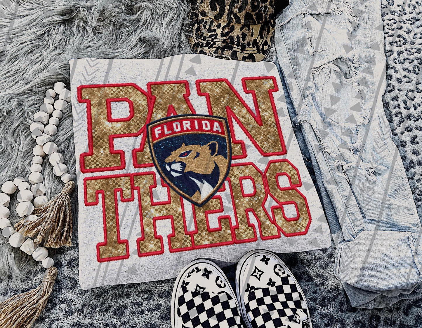 National HL Faux Embroidery DTF Transfer