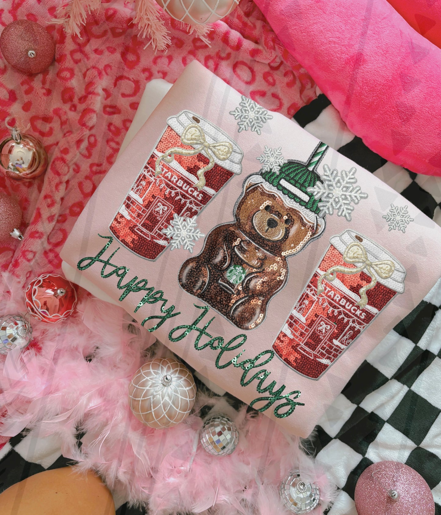 Happy Holiday Starbs DTF Transfer