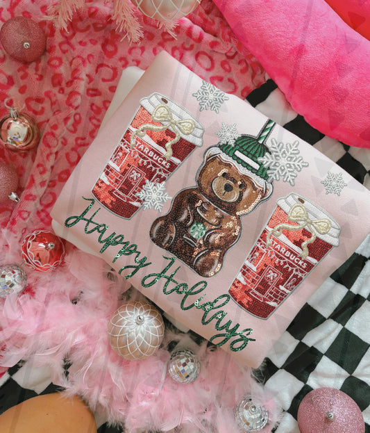 Happy Holiday Starbs DTF Transfer