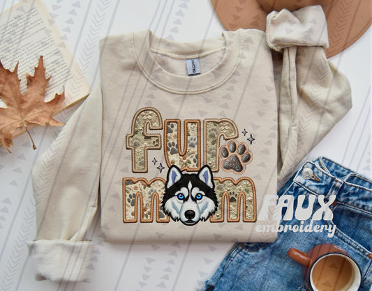 Fur Mom - Husky DTF Transfer