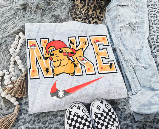 Pikachu Swoosh DTF Transfer
