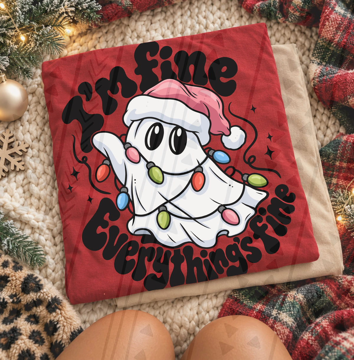 Everything’s Fine Ghostie DTF Transfer