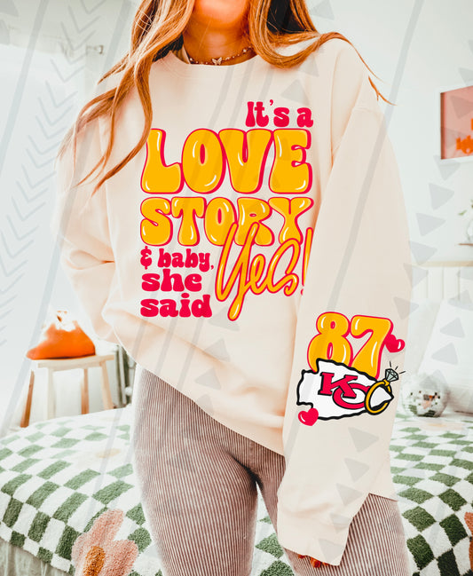 Love Story 87 DTF Transfer