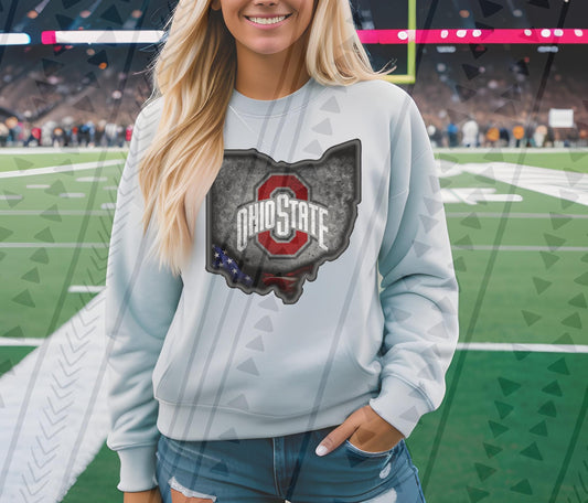 Bucks State Outline  DTF Transfer
