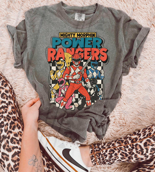 Power Rangers Retro DTF Transfer