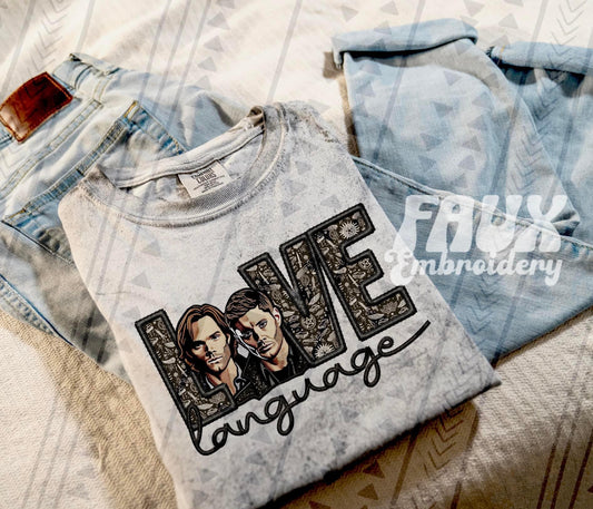 Love Language - Supernatural DTF Transfer