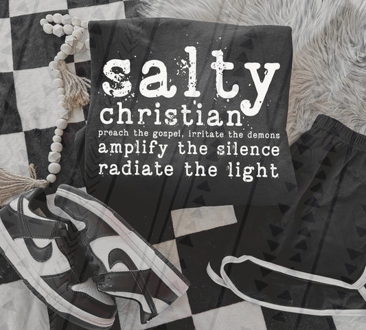 Salty Christian DTF Transfer