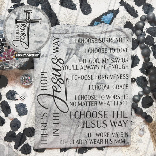 The Jesus Way DTF Transfer