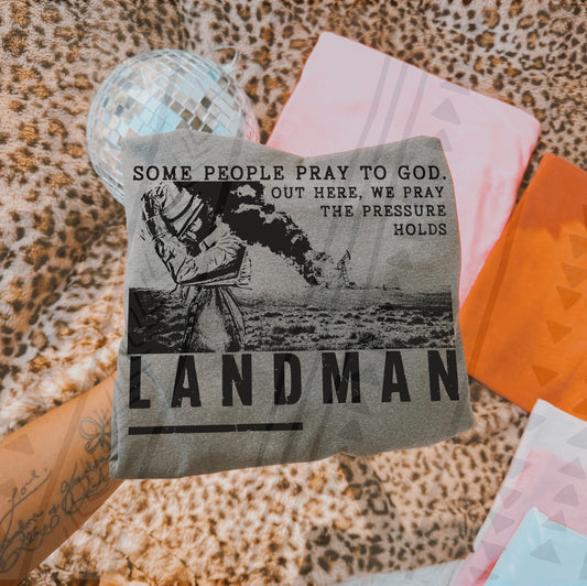 L-Man Pray The Pressure Holds DTF Transfer