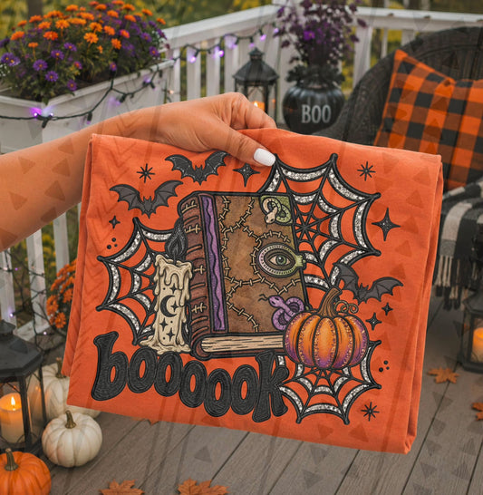 Booook Faux Embroidery DTF Transfer