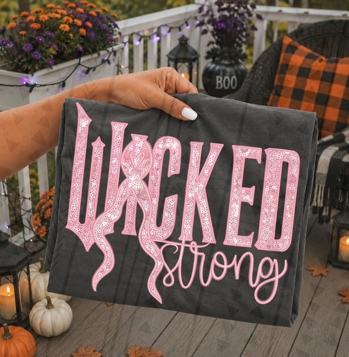 Wicked Strong Breast Cancer DTF Transfer