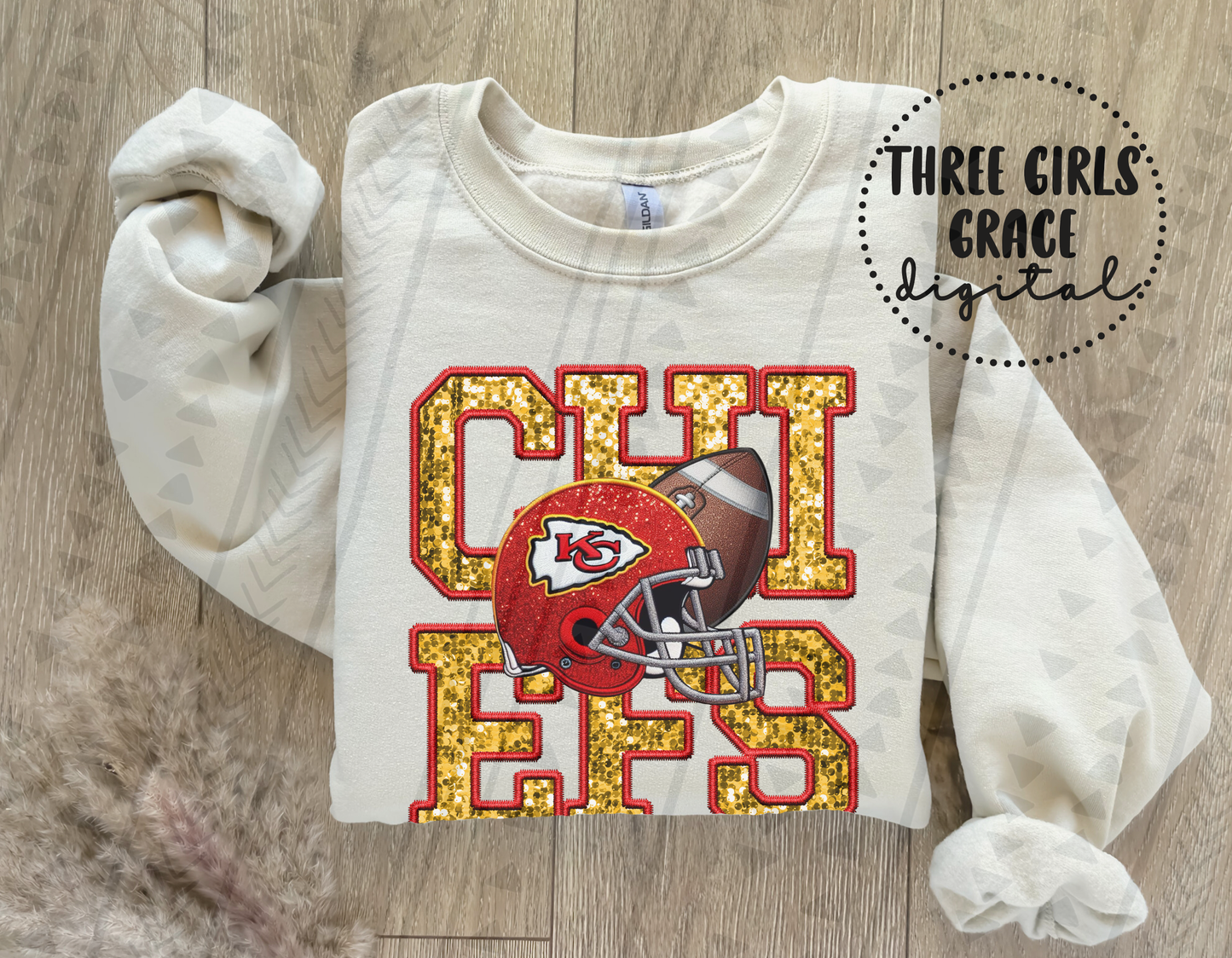 Chiefs Faux Embroidered Digital