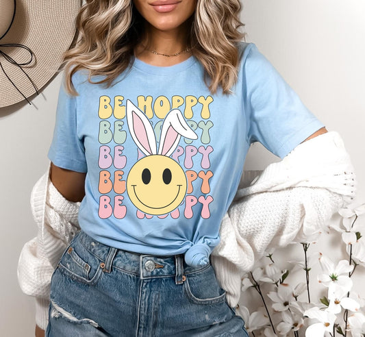Be Hoppy Stacked Smiley DTF Transfer