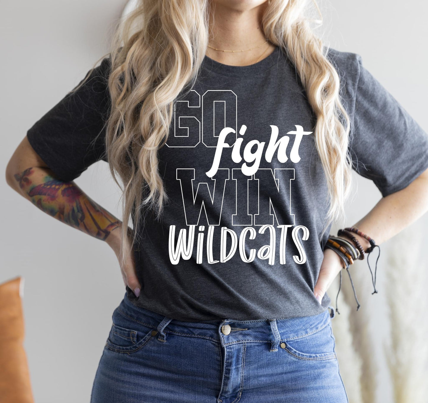 Go Fight Win School Spirit DTF Transfer CUSTOM