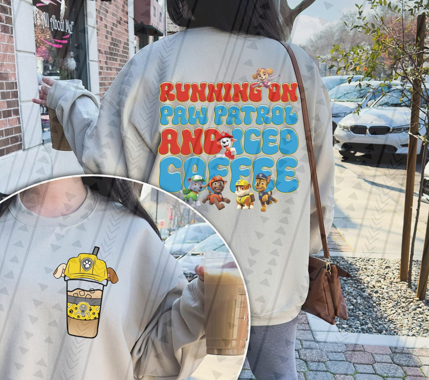 Paw Patrol & Iced Coffee DTF Transfer