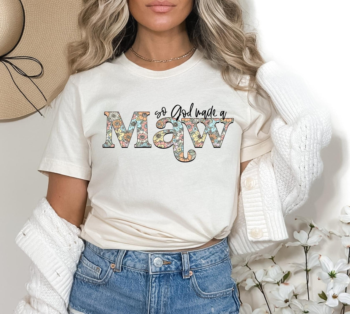 God Made A Mama Custom DTF Transfer