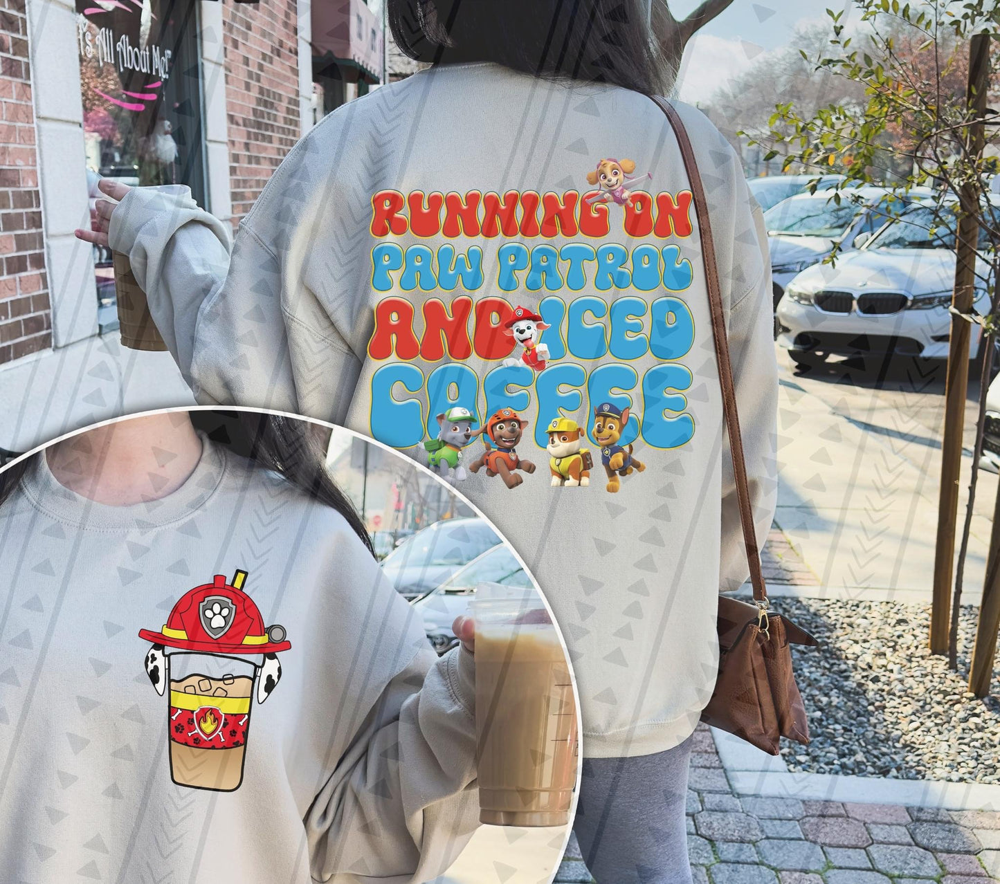Paw Patrol & Iced Coffee DTF Transfer