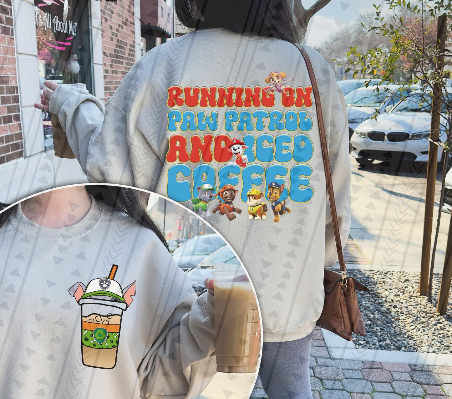 Paw Patrol & Iced Coffee DTF Transfer