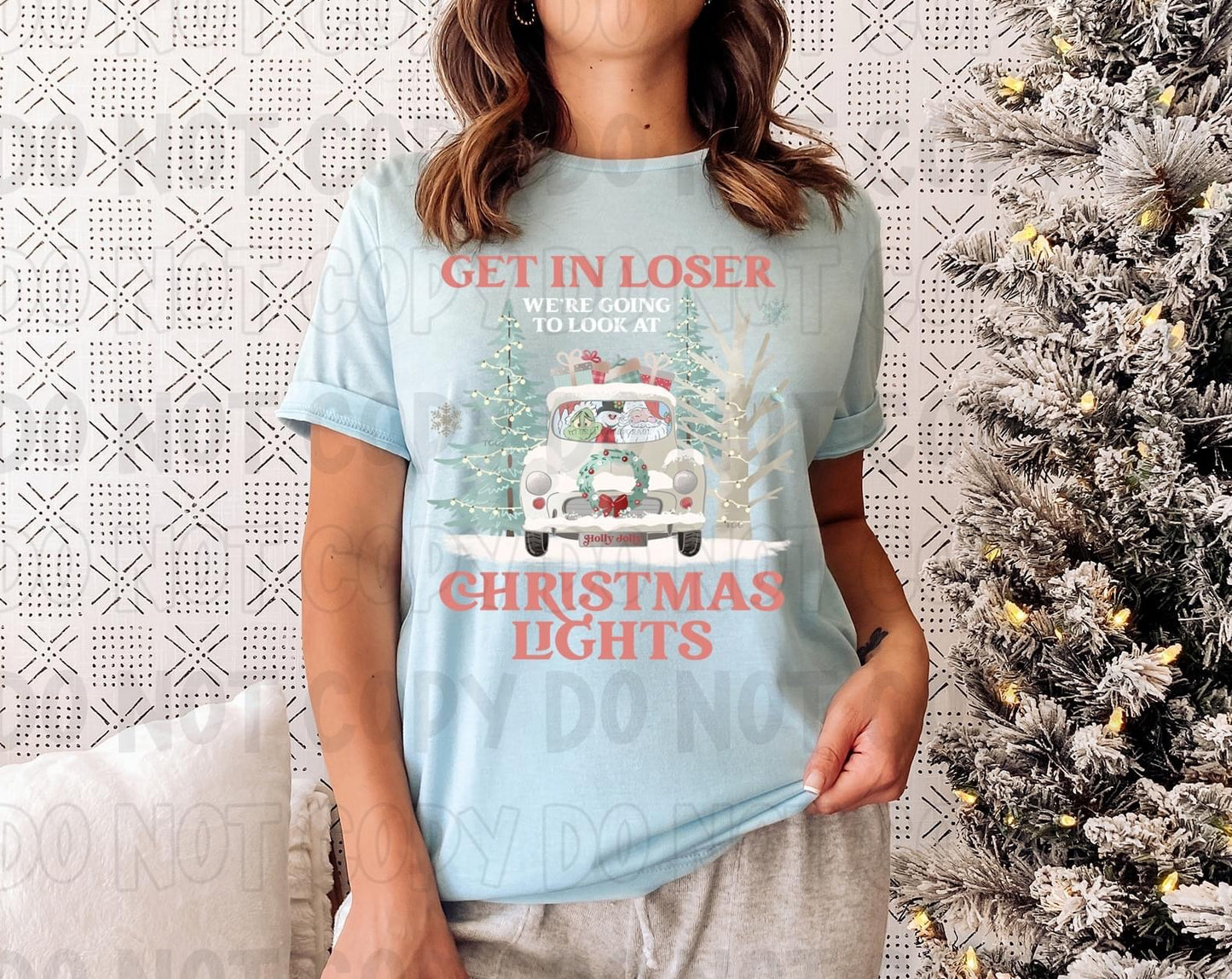 Christmas Lights DTF Transfer