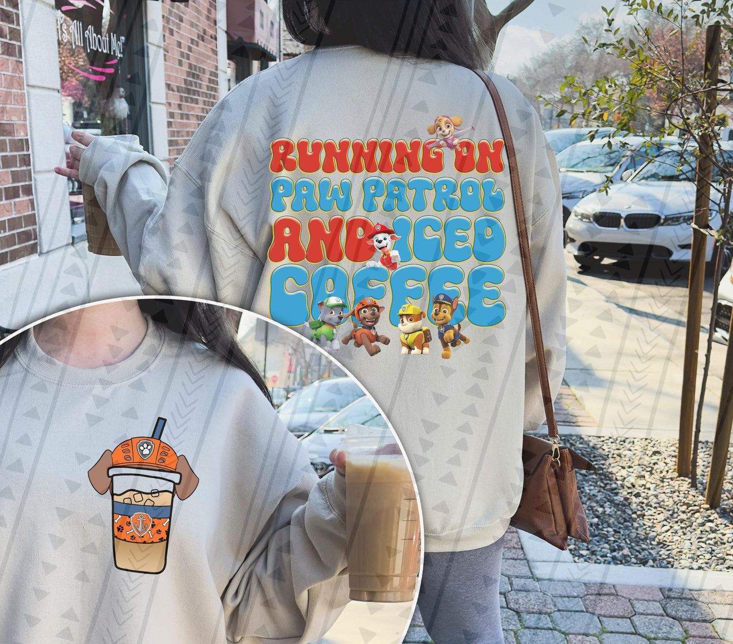 Paw Patrol & Iced Coffee DTF Transfer